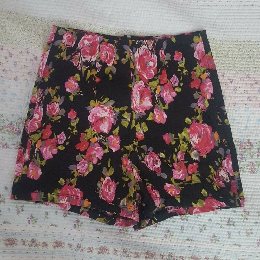 PacSun Kirra High Waist Floral Shorts